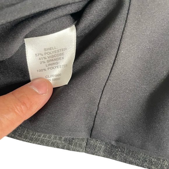 Classiques Entier Gray Patterned Two Button Blazer Jacket Sz 14 Career Workwear - Picture 8 of 11